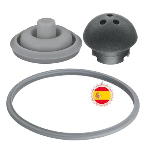 MY WAVE DZ Kit Premium 3 en 1 para Olla WMF Plus | Recambio Junta, Válvula Principal y Válvula Indicadora de Presión | Máxima Seguridad y Rendimiento Original Compatible